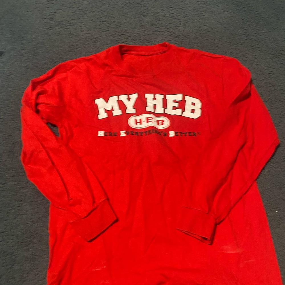 HEB Red Long Sleeve Shirt